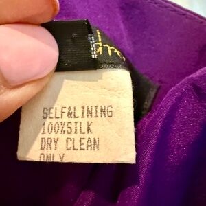 Purple Silk Dress Small